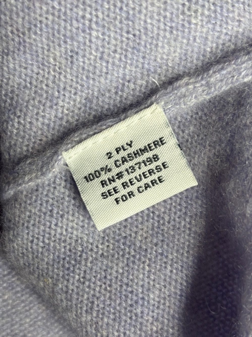 BELLE FRANCE | Light Blue Cashmere V-Neck Sweater | Women’s | L - Picture 4 of 5